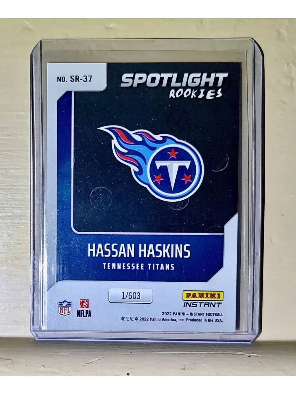 Hassan Haskins 2022 NFL Panini #37 Spotlight Rookie Football Card 1/603